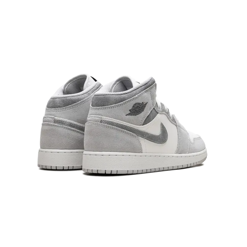 Jordan Air Jordan 1 Mid SE GS Neutral Grey Grade School