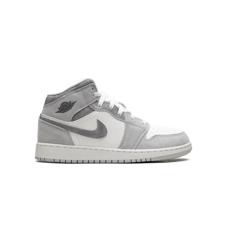 Jordan Air Jordan 1 Mid SE GS Neutral Grey Grade School