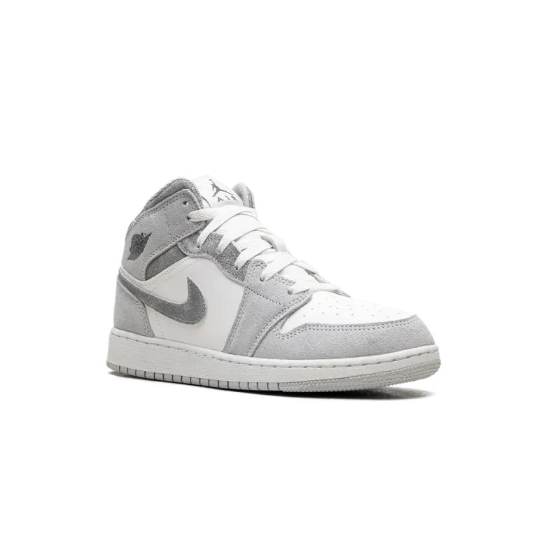 Jordan Air Jordan 1 Mid SE GS Neutral Grey Grade School