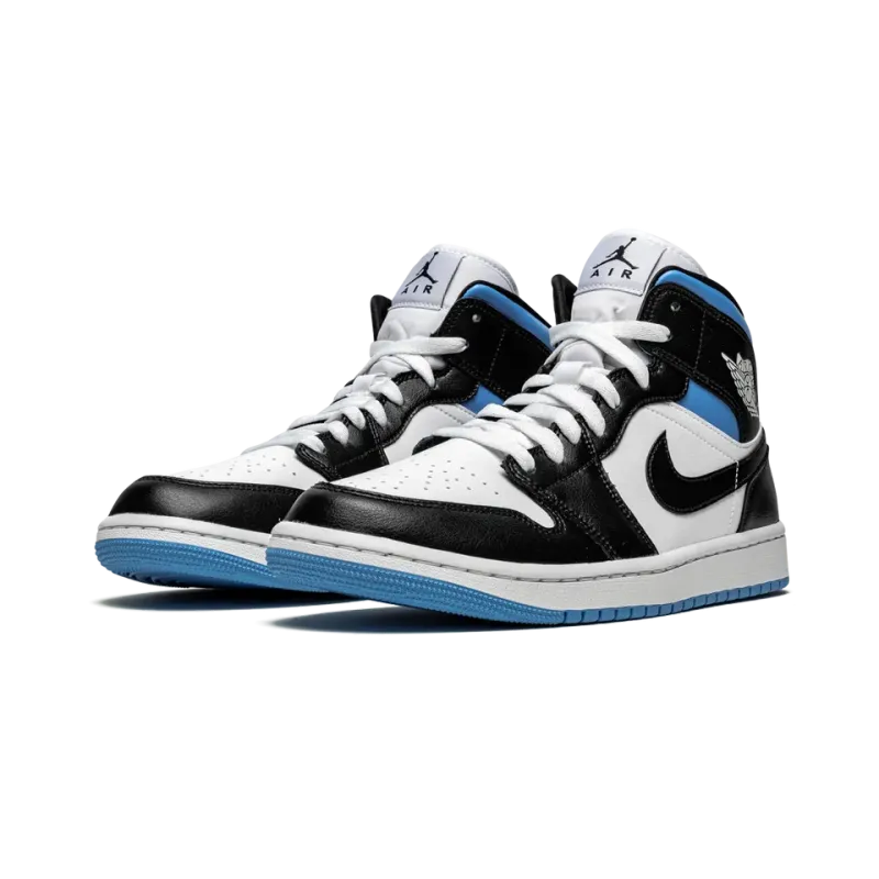 Jordan AIR JORDAN 1 MID WMNS Black / White / University Blue Womens