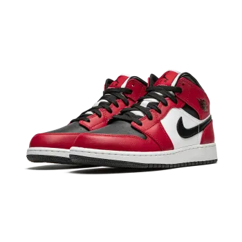 Jordan Air Jordan 1 Mid GS Chicago Black Toe Grade School