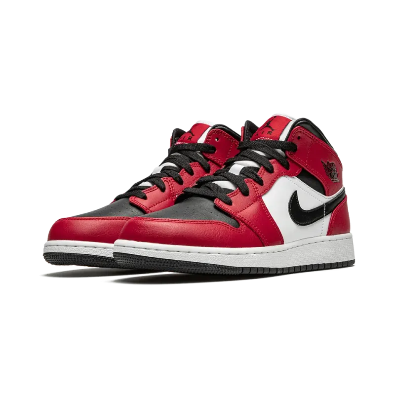 Jordan Air Jordan 1 Mid GS Chicago Black Toe Grade School