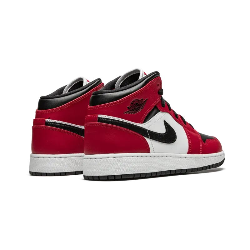 Jordan Air Jordan 1 Mid GS Chicago Black Toe Grade School