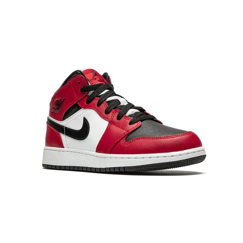 Jordan Air Jordan 1 Mid GS Chicago Black Toe Grade School