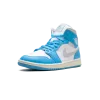 Jordan Jordan 1 Mid WMNS Dark Powder Blue White Sail Neutral Grey Womens