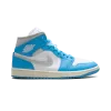 Jordan Jordan 1 Mid WMNS Dark Powder Blue White Sail Neutral Grey Womens