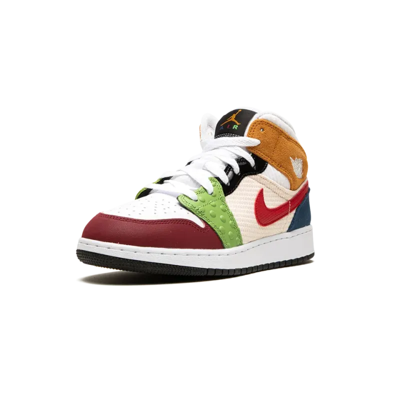 Jordan Air Jordan 1 Mid SE GS Messy Room Grade School
