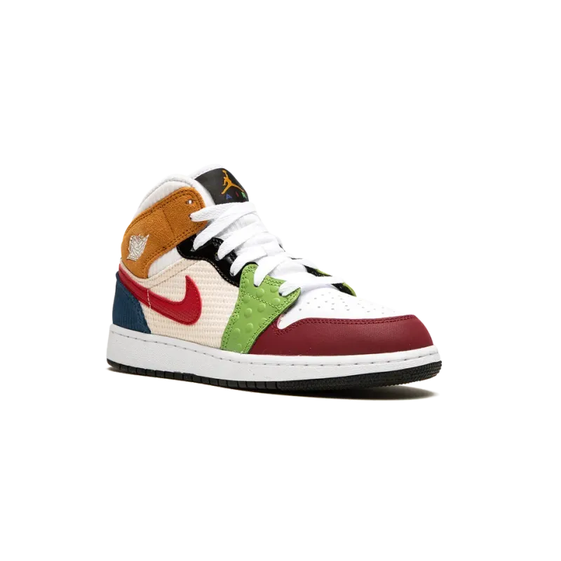 Jordan Air Jordan 1 Mid SE GS Messy Room Grade School