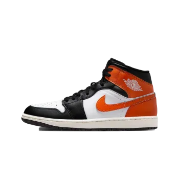 Jordan Air Jordan 1 Mid Black Toe Starfish Mens