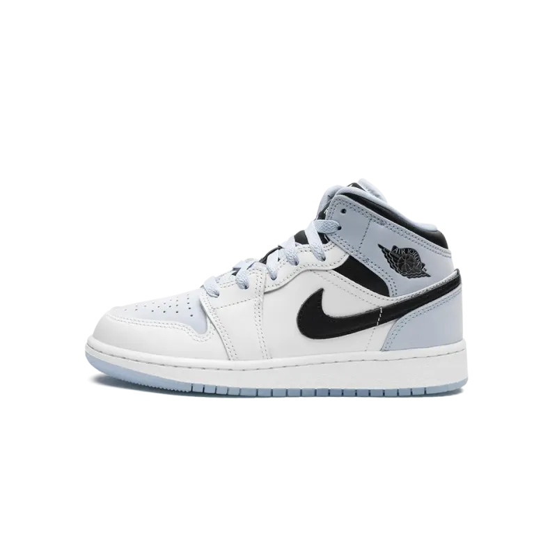Jordan Air Jordan 1 Mid SE GS Ice Blue Grade School