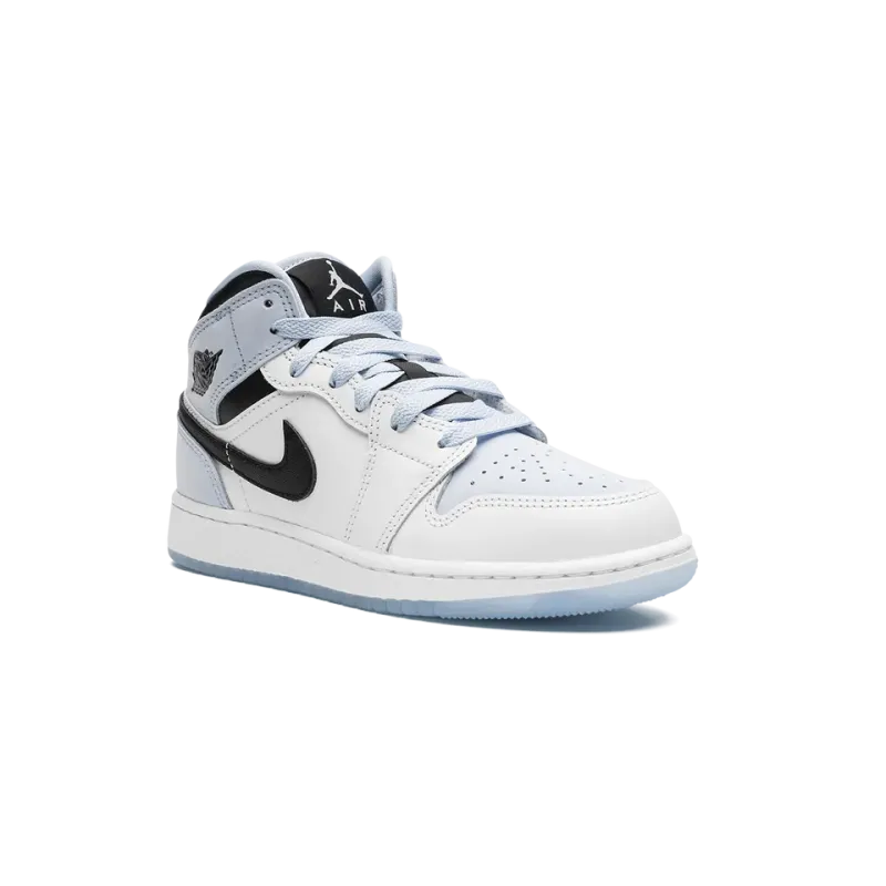 Jordan Air Jordan 1 Mid SE GS Ice Blue Grade School