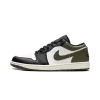 Jordan Air Jordan 1 Low Black Toe Medium Olive Mens