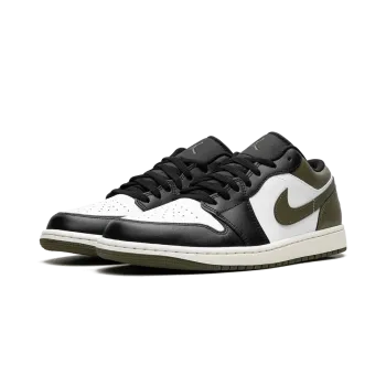 Jordan Air Jordan 1 Low Black Toe Medium Olive Mens