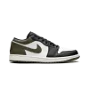 Jordan Air Jordan 1 Low Black Toe Medium Olive Mens