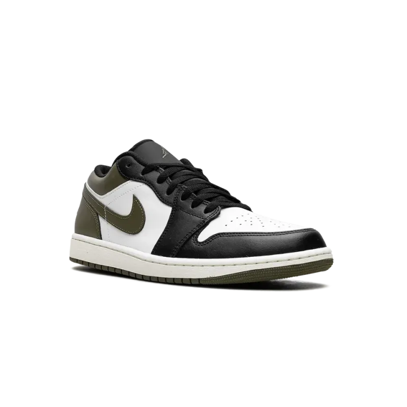 Jordan Air Jordan 1 Low Black Toe Medium Olive Mens