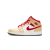 Jordan Air Jordan 1 Mid GS Beige / Red Grade School