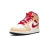 Jordan Air Jordan 1 Mid GS Beige / Red Grade School