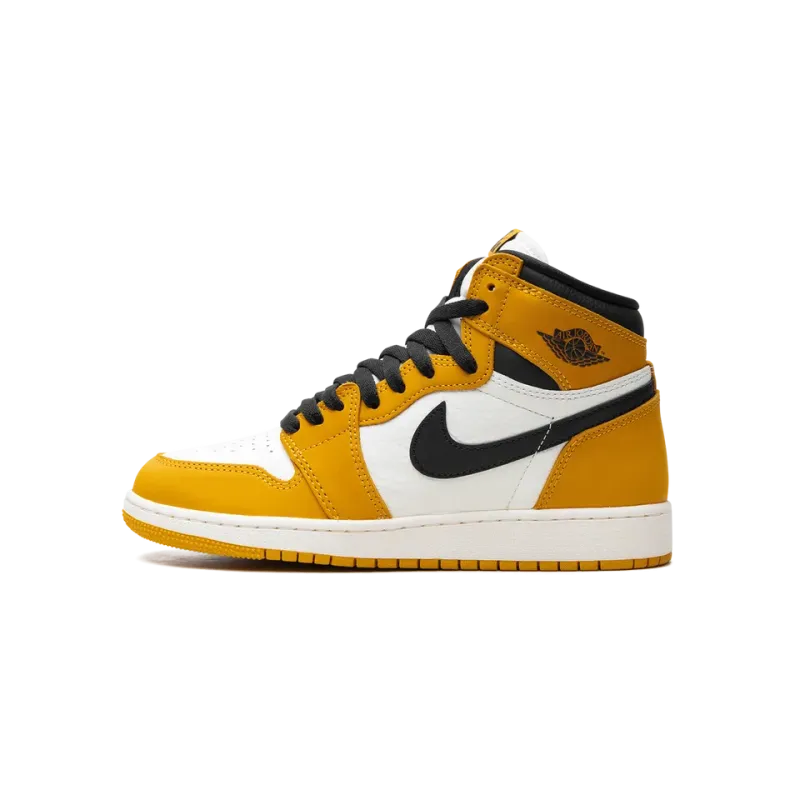 Jordan Air Jordan 1 Retro High OG GS Yellow Ochre / Black Grade School