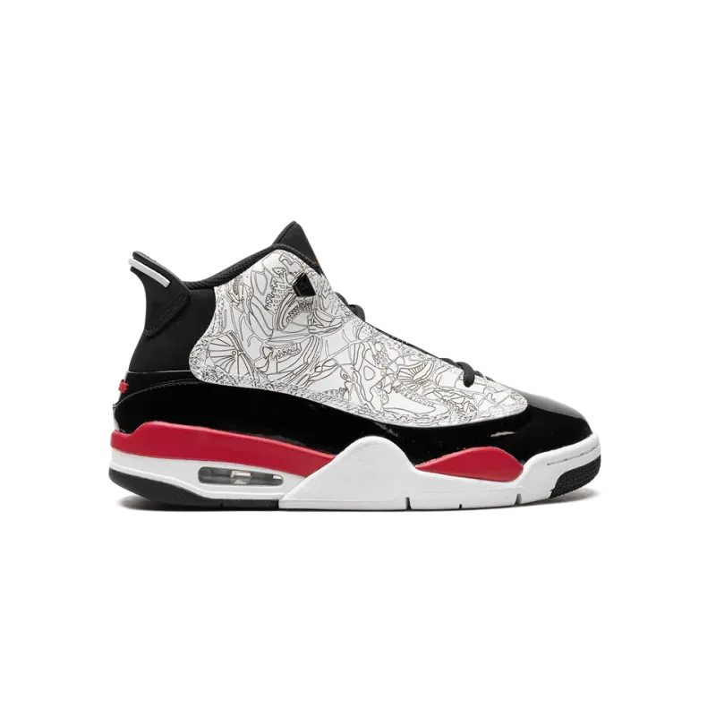Jordan Air Jordan Dub Zero GS White / Fire Red Grade School