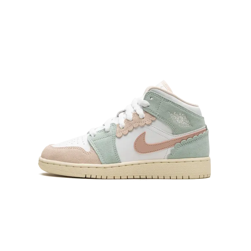 Jordan Air Jordan 1 Mid GS Pink Oxford Grade School