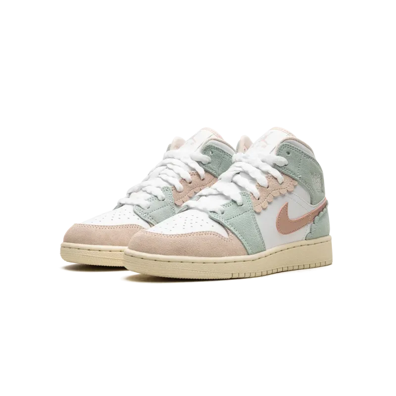 Jordan Air Jordan 1 Mid GS Pink Oxford Grade School