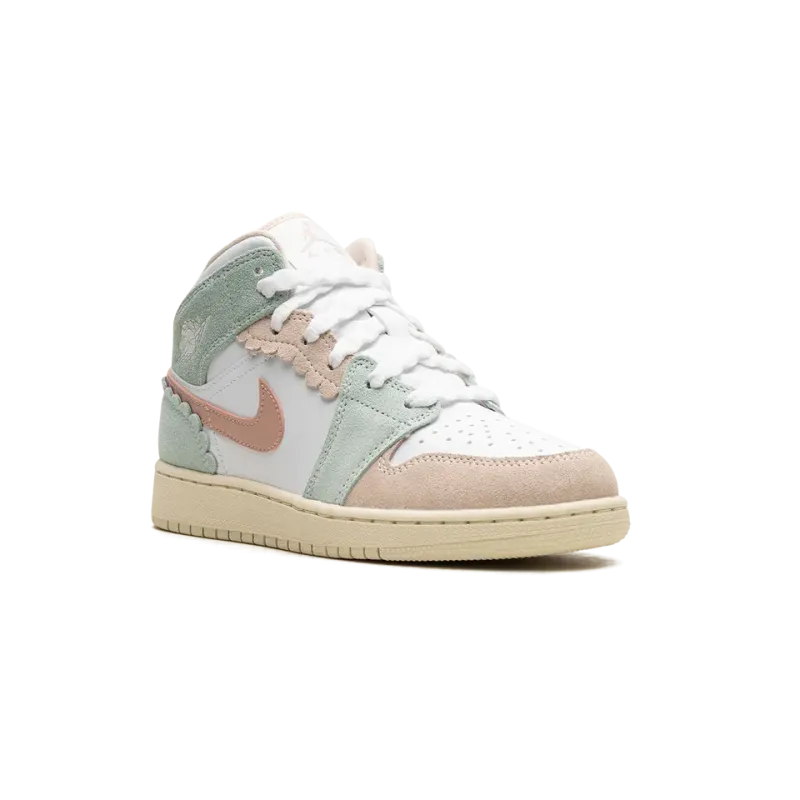 Jordan Air Jordan 1 Mid GS Pink Oxford Grade School