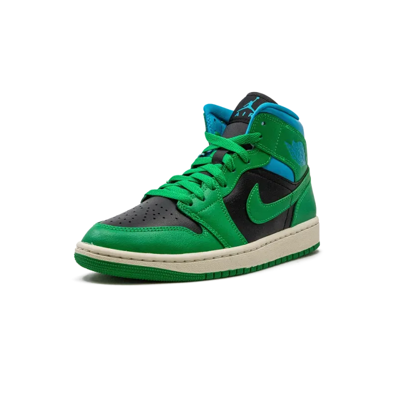Jordan AIR JORDAN 1 MID WMNS Lucky Green Aquatone Womens
