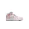 Jordan Jordan 1 Mid PS Pink Foam Fire Red White Pre School