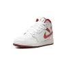 Jordan AIR JORDAN 1 MID SE GS WHITE DUNE RED Grade School