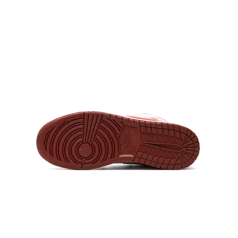 Jordan AIR JORDAN 1 MID SE GS WHITE DUNE RED Grade School