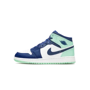 Jordan Air Jordan 1 Mid GS Blue Mint Grade School