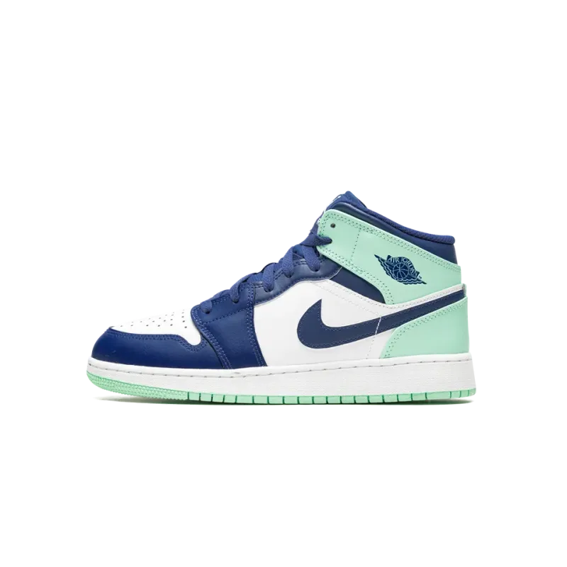 Jordan Air Jordan 1 Mid GS Blue Mint Grade School