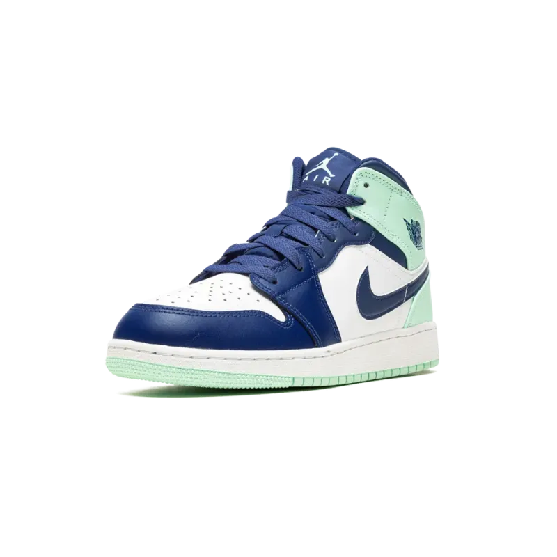 Jordan Air Jordan 1 Mid GS Blue Mint Grade School