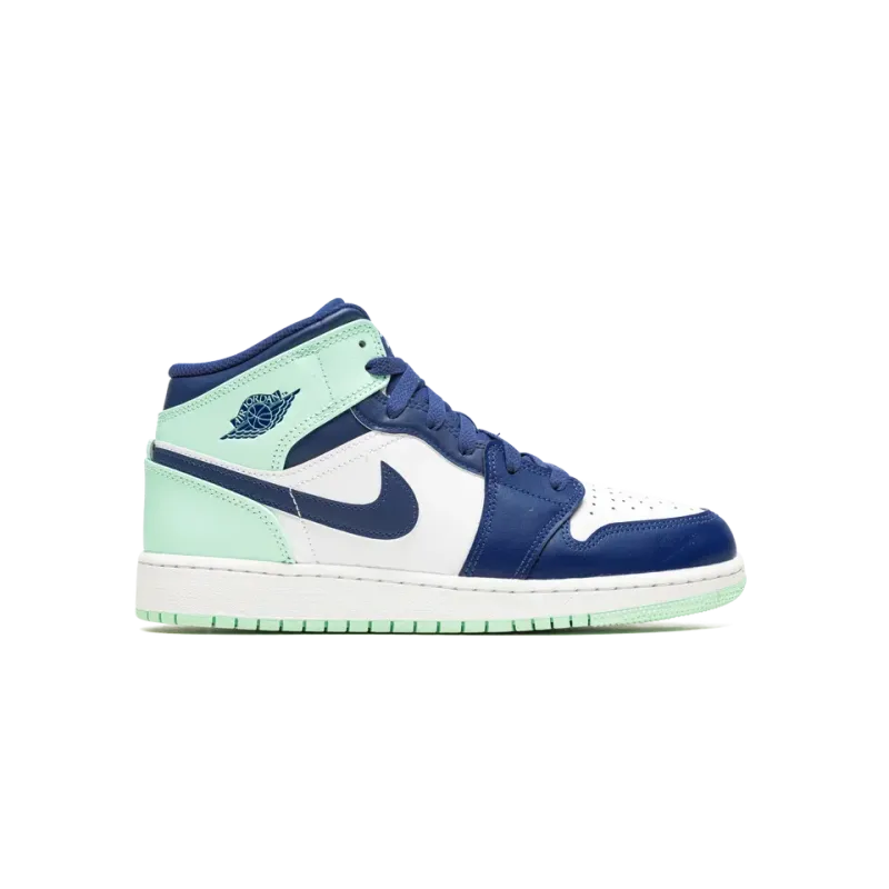 Jordan Air Jordan 1 Mid GS Blue Mint Grade School