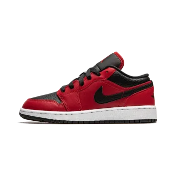 Jordan Air Jordan 1 Low GS Black Pebbled Grade School