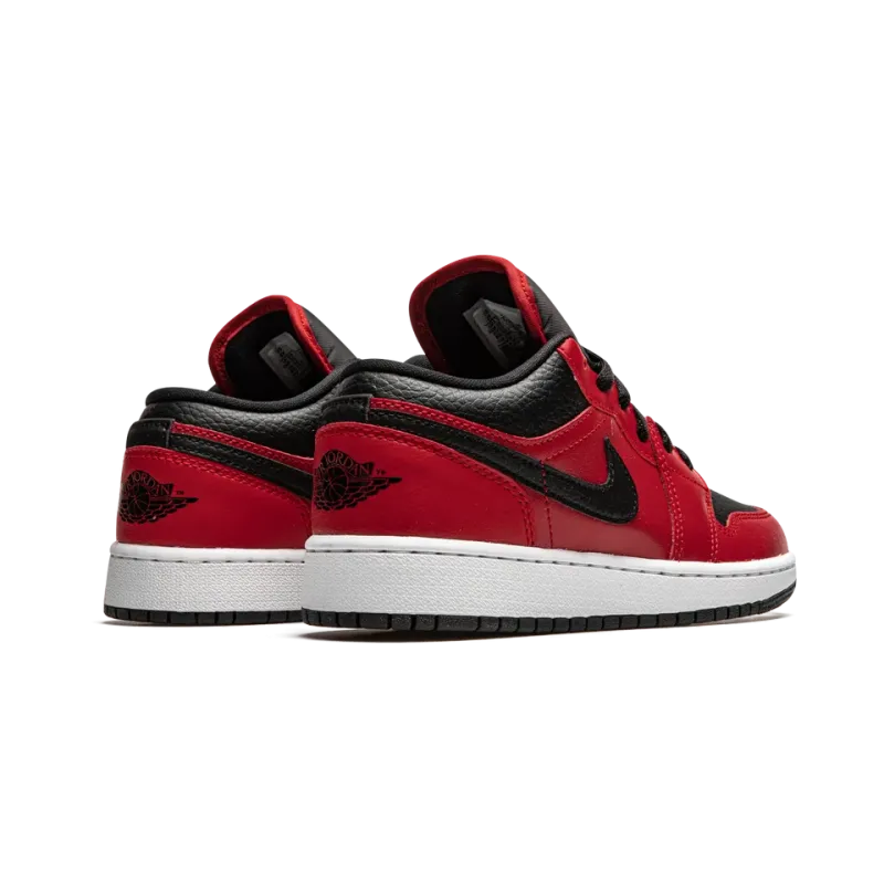 Jordan Air Jordan 1 Low GS Black Pebbled Grade School