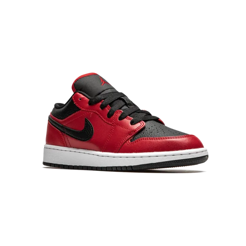 Jordan Air Jordan 1 Low GS Black Pebbled Grade School