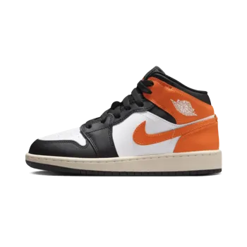 Jordan Air Jordan 1 Mid GS Starfish Black Toe Grade School