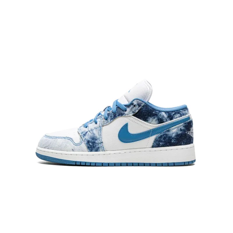 Jordan AIR JORDAN 1 LOW GS Acid Wash Denim Grade School