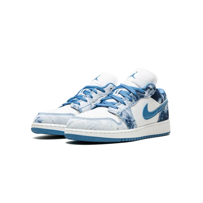 Jordan AIR JORDAN 1 LOW GS Acid Wash Denim Grade School