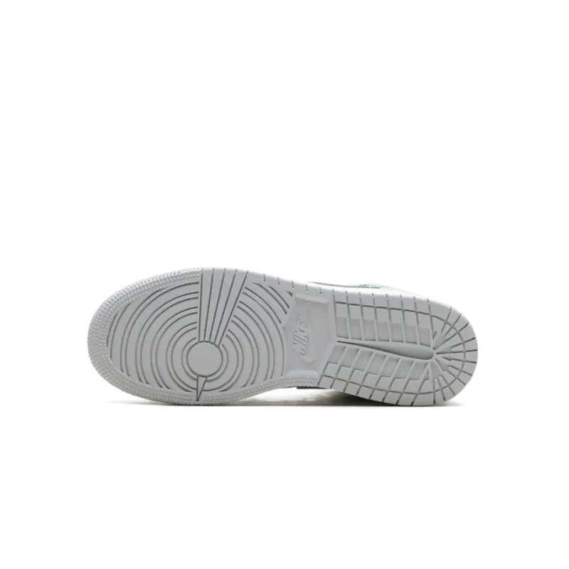 Jordan Jordan 1 Mid GS White Pure Platinum Pine Green Grade School
