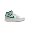 Jordan Jordan 1 Mid GS White Pure Platinum Pine Green Grade School