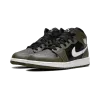 Jordan Jordan 1 Mid GS Black White Olive Grade School