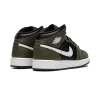 Jordan Jordan 1 Mid GS Black White Olive Grade School