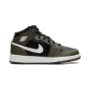 Jordan Jordan 1 Mid GS Black White Olive Grade School