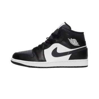 Jordan Jordan 1 Mid Off Noir Toe Mens