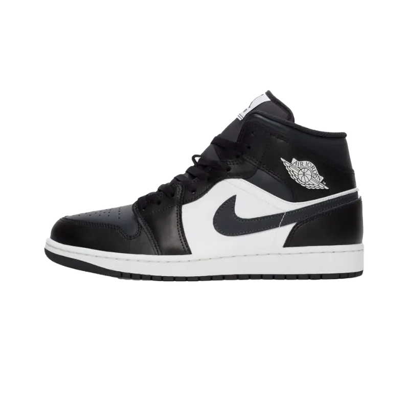 Jordan Jordan 1 Mid Off Noir Toe Mens