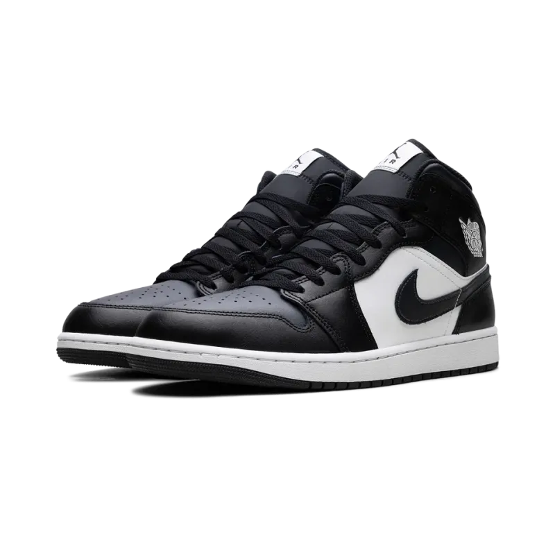 Jordan Jordan 1 Mid Off Noir Toe Mens