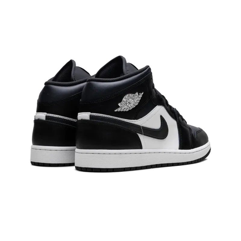 Jordan Jordan 1 Mid Off Noir Toe Mens