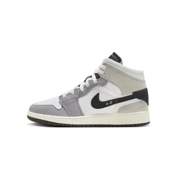 Jordan Air Jordan 1 Mid SE Craft GS Cement Grey Grade School